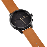 Buy Shop Tommy Hilfiger James Quartz Black Dial Brown Leather Strap Watch For Men - 1791486 USA Online