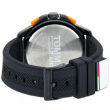 Buy Shop Tommy Hilfiger Jeans Analog Black Dial Black Silicone Strap Watch For Men - 1791763 USA Online