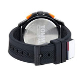 Buy Shop Tommy Hilfiger Jeans Analog Black Dial Black Silicone Strap Watch For Men - 1791763 USA Online