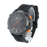 Buy Shop Tommy Hilfiger Jeans Analog Black Dial Black Silicone Strap Watch For Men - 1791763 USA Online