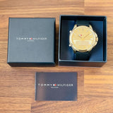 Buy Shop Tommy Hilfiger Jeans Digital Analog Gold Dial Black Rubber Strap Watch For Women - 1791762 USA Online