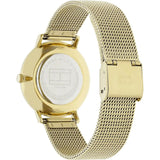 Tommy Hilfiger Jenna Quartz White Dial Gold Mesh Bracelet Watch For Women - 1781943