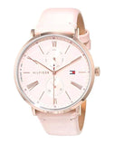Buy Shop Tommy Hilfiger Jenna Analog Pink Dial Pink Leather Strap Watch for Women - 1782071 USA Online