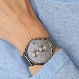 Buy Shop Tommy Hilfiger Jenna Multifunction Grey Dial Grey Mesh Bracelet Watch For Women - 1781945 USA Online
