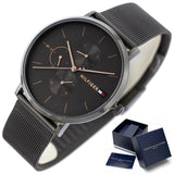Buy Shop Tommy Hilfiger Jenna Multifunction Grey Dial Grey Mesh Bracelet Watch For Women - 1781945 USA Online