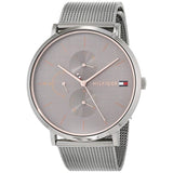 Buy Shop Tommy Hilfiger Jenna Multifunction Grey Dial Grey Mesh Bracelet Watch For Women - 1781945 USA Online