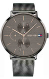 Buy Shop Tommy Hilfiger Jenna Multifunction Grey Dial Grey Mesh Bracelet Watch For Women - 1781945 USA Online