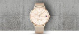 Buy Shop Tommy Hilfiger Jenna Quartz Rose Gold Dial Rose Gold Mesh Bracelet Watch For Women - 1781944 USA Online