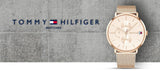 Buy Shop Tommy Hilfiger Jenna Quartz Rose Gold Dial Rose Gold Mesh Bracelet Watch For Women - 1781944 USA Online
