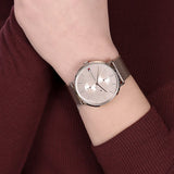 Buy Shop Tommy Hilfiger Jenna Quartz Rose Gold Dial Rose Gold Mesh Bracelet Watch For Women - 1781944 USA Online