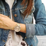 Buy Shop Tommy Hilfiger Jenna Quartz Rose Gold Dial Rose Gold Mesh Bracelet Watch For Women - 1781944 USA Online