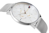 Buy Shop Tommy Hilfiger Jenna Quartz Silver Dial Silver Mesh Bracelet Watch For Women - 1781942 USA Online
