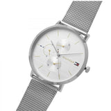 Buy Shop Tommy Hilfiger Jenna Quartz Silver Dial Silver Mesh Bracelet Watch For Women - 1781942 USA Online