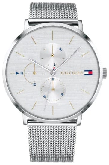 Buy Shop Tommy Hilfiger Jenna Quartz Silver Dial Silver Mesh Bracelet Watch For Women - 1781942 USA Online