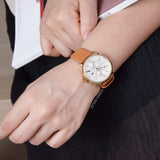 Buy Shop Tommy Hilfiger Jenna Quartz White Dial Brown Leather Strap Watch for Women - 1782073 USA Online