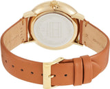 Buy Shop Tommy Hilfiger Jenna Quartz White Dial Brown Leather Strap Watch for Women - 1782073 USA Online