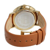 Buy Shop Tommy Hilfiger Jenna Quartz White Dial Brown Leather Strap Watch for Women - 1782073 USA Online