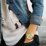 Buy Shop Tommy Hilfiger Jenna Quartz White Dial Gold Mesh Bracelet Watch For Women - 1781943 USA Online