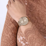 Buy Shop Tommy Hilfiger Jenna Quartz White Dial Gold Mesh Bracelet Watch For Women - 1781943 USA Online