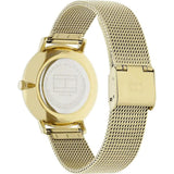 Buy Shop Tommy Hilfiger Jenna Quartz White Dial Gold Mesh Bracelet Watch For Women - 1781943 USA Online