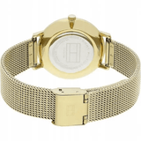 Buy Shop Tommy Hilfiger Jenna Quartz White Dial Gold Mesh Bracelet Watch For Women - 1781943 USA Online