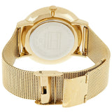 Buy Shop Tommy Hilfiger Jenna Quartz White Dial Gold Mesh Bracelet Watch For Women - 1781943 USA Online
