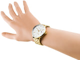 Buy Shop Tommy Hilfiger Jenna Quartz White Dial Gold Steel Strap Watch for Women - 1782069 USA Online