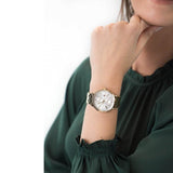 Buy Shop Tommy Hilfiger Jenna Quartz White Dial Gold Steel Strap Watch for Women - 1782069 USA Online