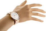 Buy Shop Tommy Hilfiger Jenna Quartz White Dial Rose Gold Steel Strap Watch for Women - 1782070 USA Online