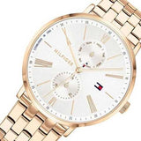 Buy Shop Tommy Hilfiger Jenna Quartz White Dial Rose Gold Steel Strap Watch for Women - 1782070 USA Online