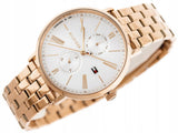Buy Shop Tommy Hilfiger Jenna Quartz White Dial Rose Gold Steel Strap Watch for Women - 1782070 USA Online