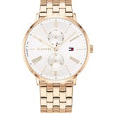 Buy Shop Tommy Hilfiger Jenna Quartz White Dial Rose Gold Steel Strap Watch for Women - 1782070 USA Online