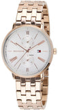 Buy Shop Tommy Hilfiger Jenna Quartz White Dial Rose Gold Steel Strap Watch for Women - 1782070 USA Online