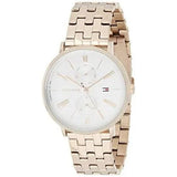 Buy Shop Tommy Hilfiger Jenna Quartz White Dial Rose Gold Steel Strap Watch for Women - 1782070 USA Online