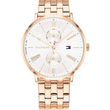 Buy Shop Tommy Hilfiger Jenna Quartz White Dial Rose Gold Steel Strap Watch for Women - 1782070 USA Online