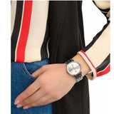 Buy Shop Tommy Hilfiger Jenna Quartz White Dial Silver Steel Strap Watch for Women - 1782068 USA Online
