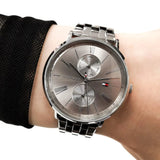 Buy Shop Tommy Hilfiger Jenna Quartz White Dial Silver Steel Strap Watch for Women - 1782068 USA Online