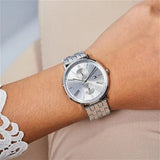 Buy Shop Tommy Hilfiger Jenna Quartz White Dial Silver Steel Strap Watch for Women - 1782068 USA Online