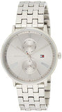 Buy Shop Tommy Hilfiger Jenna Quartz White Dial Silver Steel Strap Watch for Women - 1782068 USA Online