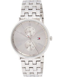 Buy Shop Tommy Hilfiger Jenna Quartz White Dial Silver Steel Strap Watch for Women - 1782068 USA Online