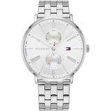 Buy Shop Tommy Hilfiger Jenna Quartz White Dial Silver Steel Strap Watch for Women - 1782068 USA Online