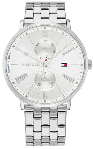 Buy Shop Tommy Hilfiger Jenna Quartz White Dial Silver Steel Strap Watch for Women - 1782068 USA Online