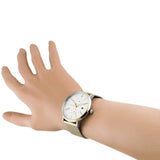 Buy Shop Tommy Hilfiger Jenna Quartz White Dial Two Tone Mesh Bracelet Watch for Women - 1782074 USA Online