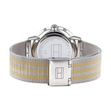 Buy Shop Tommy Hilfiger Jenna Quartz White Dial Two Tone Mesh Bracelet Watch for Women - 1782074 USA Online