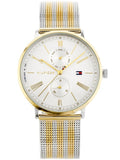 Buy Shop Tommy Hilfiger Jenna Quartz White Dial Two Tone Mesh Bracelet Watch for Women - 1782074 USA Online