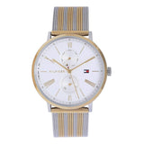 Buy Shop Tommy Hilfiger Jenna Quartz White Dial Two Tone Mesh Bracelet Watch for Women - 1782074 USA Online