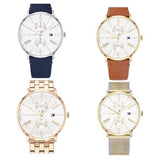 Buy Shop Tommy Hilfiger Jenna White Dial Blue Leather Strap Watch for Women - 1782072 USA Online