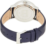 Buy Shop Tommy Hilfiger Jenna White Dial Blue Leather Strap Watch for Women - 1782072 USA Online
