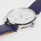 Buy Shop Tommy Hilfiger Jenna White Dial Blue Leather Strap Watch for Women - 1782072 USA Online