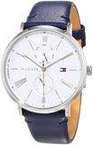 Buy Shop Tommy Hilfiger Jenna White Dial Blue Leather Strap Watch for Women - 1782072 USA Online